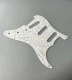 Stratocaster tortoise pickguard Seashell White Perloid